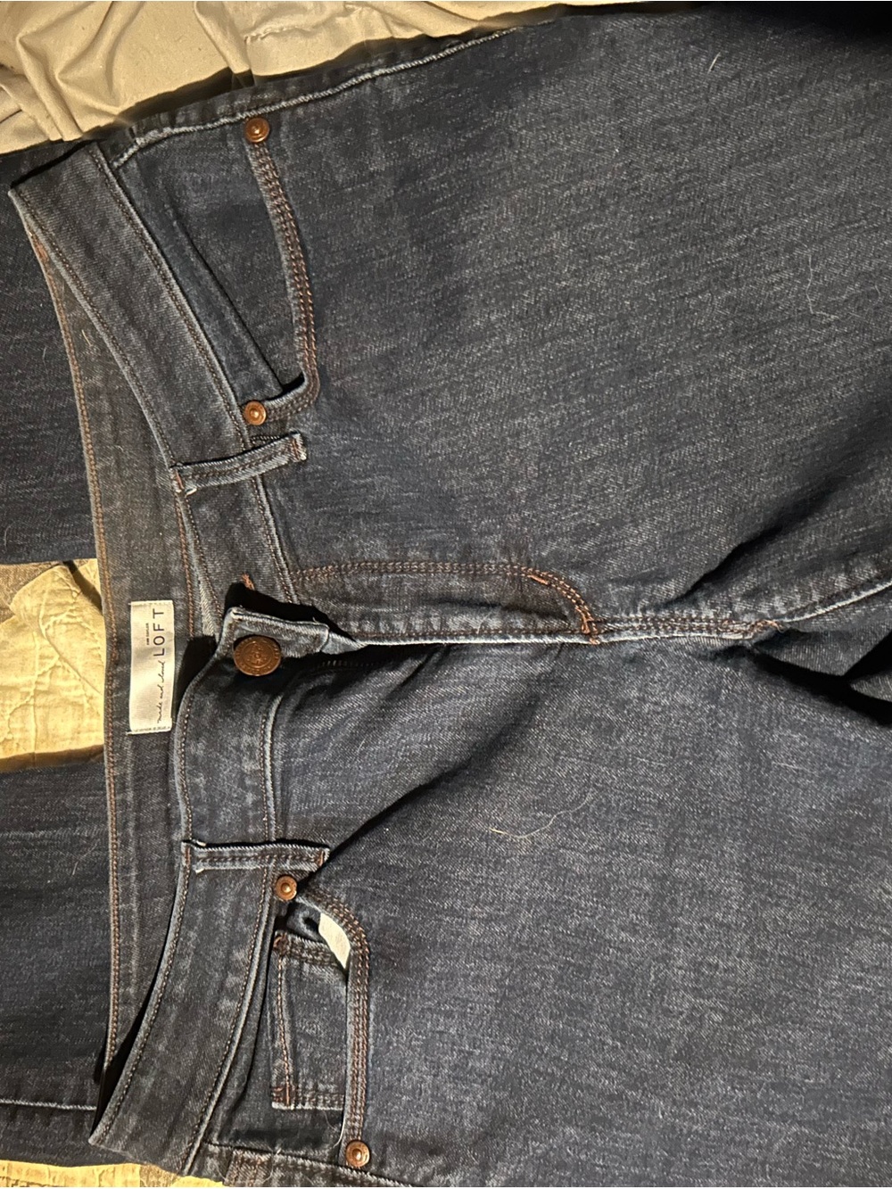 LOFT Women’s Dark Wash Blue Jeans